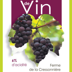 Etiquette Vinaigre Vin Nature 50 cl